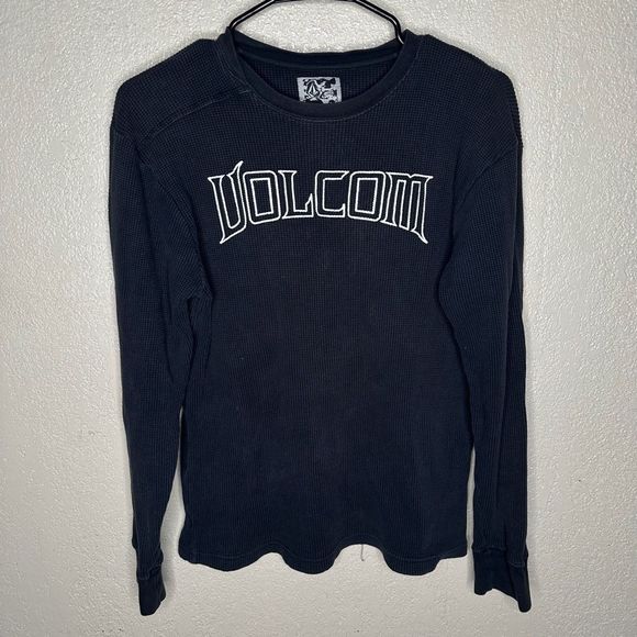 Y2K Volcom Thermal Long Sleeve Shirt Medium - Picture 2 of 5